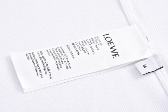 로에베 로고 자수 긴팔티 화이트 레플리카 미러급 SA급 S급 고퀄리티 하이엔드 최상급 의류 [남성여성공용] 11