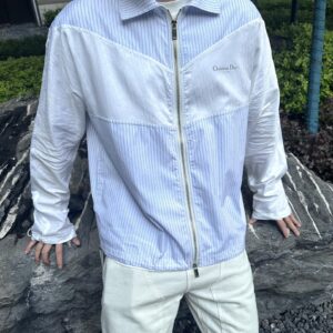 디올 블루 스트라이프 이음 얇은 자켓 레플리카 미러급 SA급 S급 고퀄리티 하이엔드 최상급 의류 [남성여성공용]