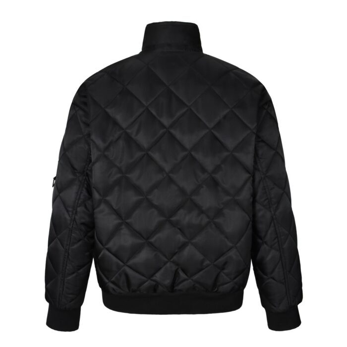 프라다 세모 로고 퀼팅 지퍼 코튼 자켓 블랙 레플리카 미러급 SA급 S급 고퀄리티 하이엔드 최상급 의류 [남성여성공용] 4