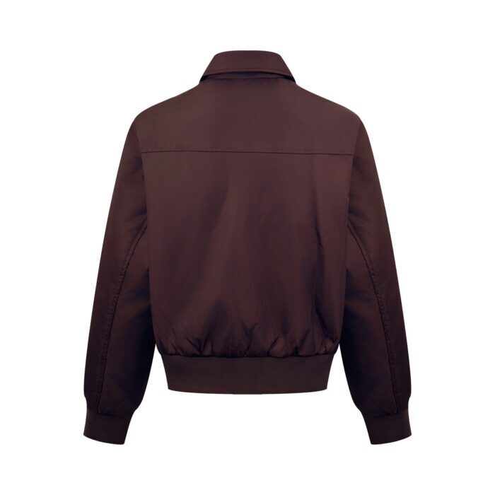 프라다 세모 로고 지퍼 숏 자켓 대추색 레플리카 미러급 SA급 S급 고퀄리티 하이엔드 최상급 의류 [남성여성공용] 4