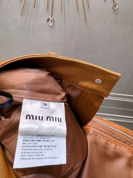 미우미우 나파 가죽 자켓, 스커트 레플리카 미러급 SA급 S급 고퀄리티 하이엔드 최상급 의류 [여성] 15