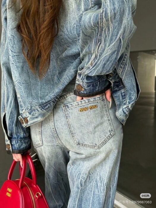 미우미우 데님 블루종 자켓, 팬츠 레플리카 미러급 SA급 S급 고퀄리티 하이엔드 최상급 의류 [여성] 15