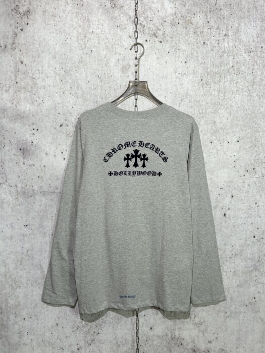 크롬하츠 검정 십자가 긴팔티 그레이 레플리카 미러급 SA급 S급 고퀄리티 하이엔드 최상급 의류 [남성여성공용] 4