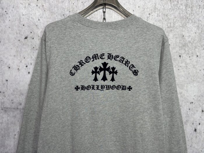 크롬하츠 검정 십자가 긴팔티 그레이 레플리카 미러급 SA급 S급 고퀄리티 하이엔드 최상급 의류 [남성여성공용] 6