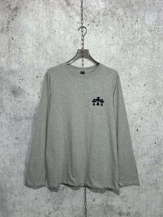 크롬하츠 검정 십자가 긴팔티 그레이 레플리카 미러급 SA급 S급 고퀄리티 하이엔드 최상급 의류 [남성여성공용] 3
