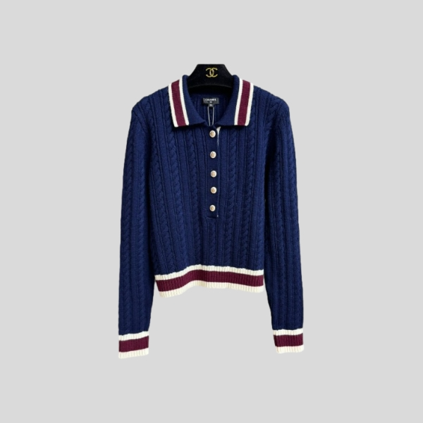 샤넬 네이비 블루 스웨터 레플리카 미러급 SA급 S급 고퀄리티 하이엔드 최상급 의류 [여성]