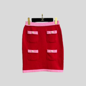 샤넬 콘트라스트 니트 스커트 레플리카 미러급 SA급 S급 고퀄리티 하이엔드 최상급 의류 [여성]