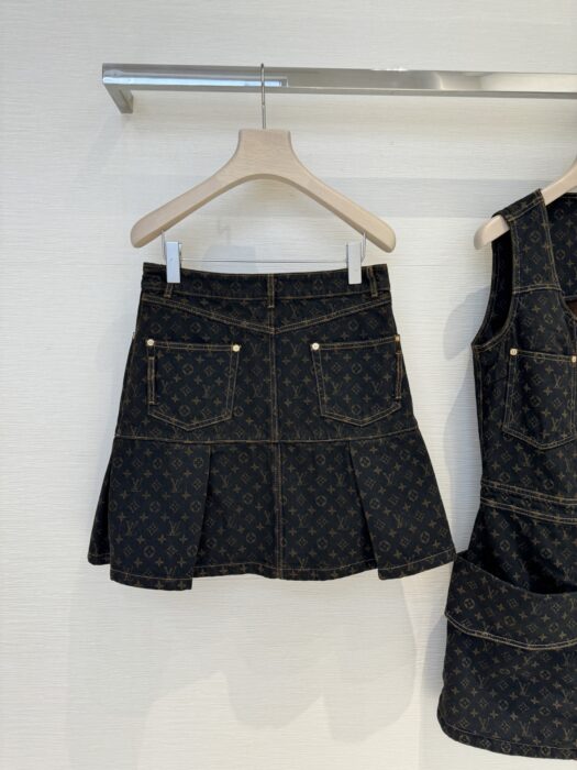 루이비통 모노그램 데님 플리츠 스커트 레플리카 미러급 SA급 S급 고퀄리티 하이엔드 최상급 의류 [여성] 10