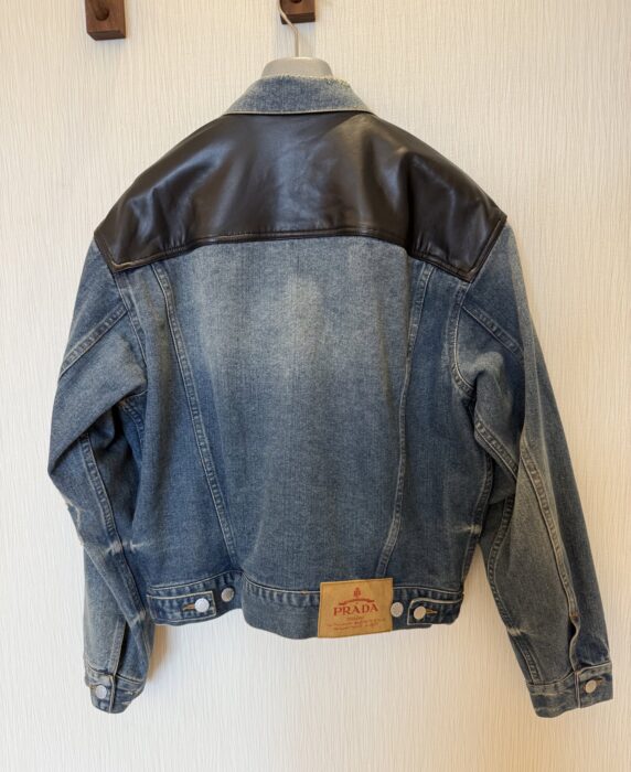 프라다 데님 및 가죽 블루종 자켓 레플리카 미러급 SA급 S급 고퀄리티 하이엔드 최상급 의류 [여성] 8