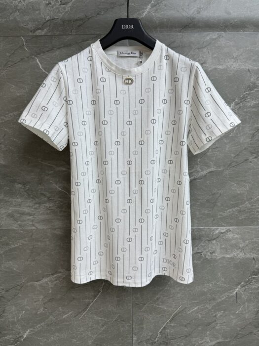 디올 CD 프린트 티셔츠 레플리카 미러급 SA급 S급 고퀄리티 하이엔드 최상급 의류 [여성] 2