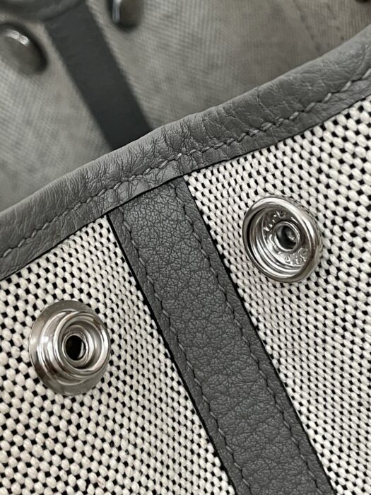 에르메스 가든파티 미니 캔버스 은장 배색 그레이 레플리카 미러급 SA급 S급 고퀄리티 최상급 하이엔드 가방 [여성] 7