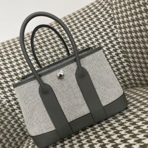 에르메스 가든파티 미니 캔버스 은장 배색 그레이 레플리카 미러급 SA급 S급 고퀄리티 최상급 하이엔드 가방 [여성]