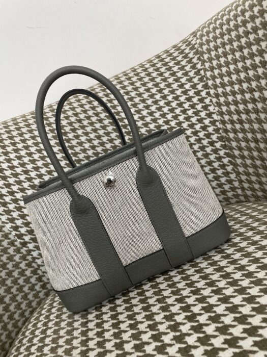 에르메스 가든파티 미니 캔버스 은장 배색 그레이 레플리카 미러급 SA급 S급 고퀄리티 최상급 하이엔드 가방 [여성]