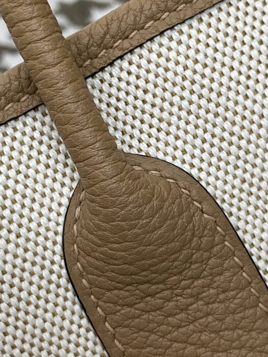 에르메스 가든파티 미니 캔버스 은장 배색 라이트 브라운 레플리카 미러급 SA급 S급 고퀄리티 최상급 하이엔드 가방 [여성] 8