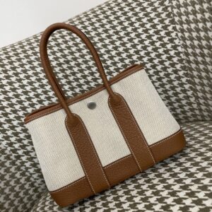 에르메스 가든파티 미니 캔버스 은장 배색 브라운 레플리카 미러급 SA급 S급 고퀄리티 최상급 하이엔드 가방 [여성]