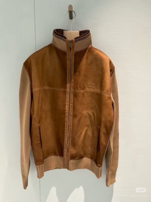 미우미우 스웨이드 니트 컷 자켓 레플리카 미러급 SA급 S급 고퀄리티 하이엔드 최상급 의류 [여성] 13
