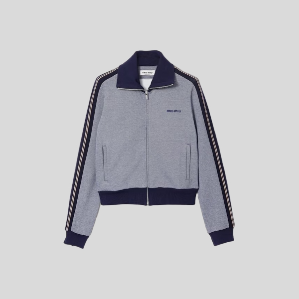 미우미우 저지 지퍼 스웨트셔츠 레플리카 미러급 SA급 S급 고퀄리티 하이엔드 최상급 의류 [여성]