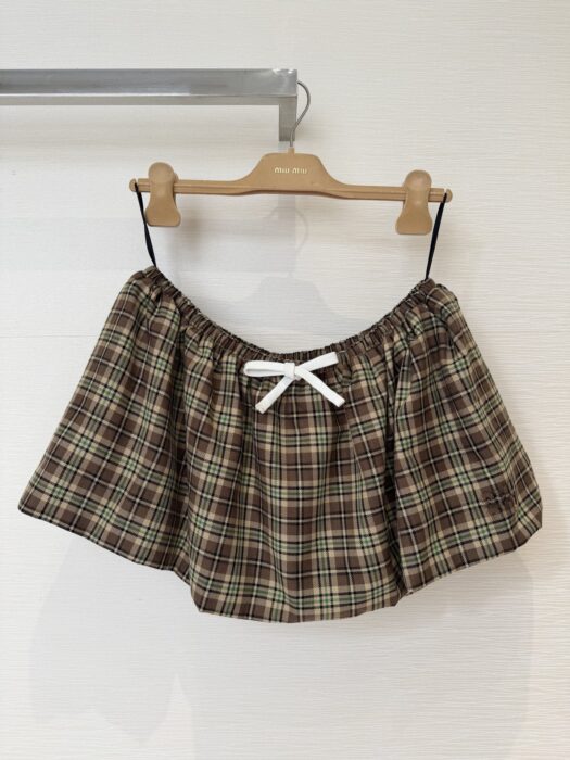 미우미우 체크 미니 스커트 레플리카 미러급 SA급 S급 고퀄리티 하이엔드 최상급 의류 [여성] 7