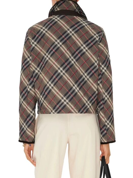 버버리 크롭 체크 퀼팅 코튼 자켓 레플리카 미러급 SA급 S급 고퀄리티 하이엔드 최상급 의류 [여성] 20