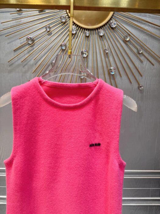 미우미우 캐시미어와 실크 크루넥 니트 탑(2color) 레플리카 미러급 SA급 S급 고퀄리티 하이엔드 최상급 의류 [여성] 17