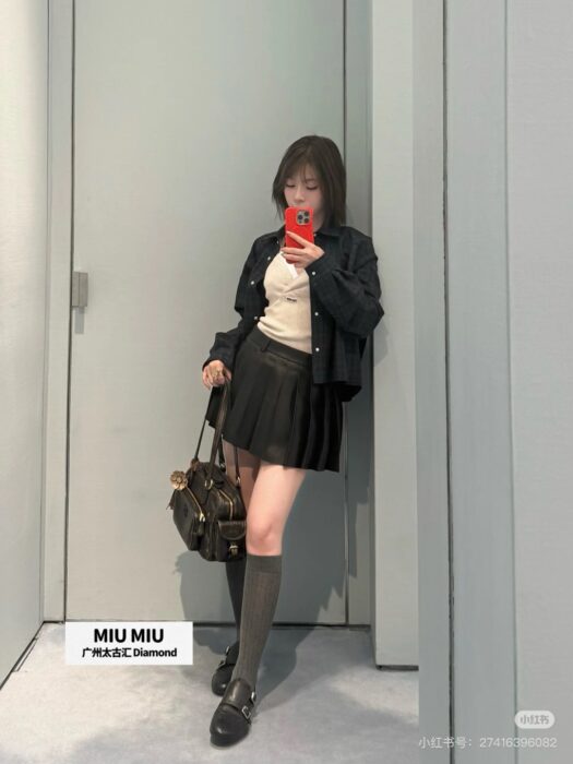 미우미우 체크 셔츠 레플리카 미러급 SA급 S급 고퀄리티 하이엔드 최상급 의류 [여성] 10