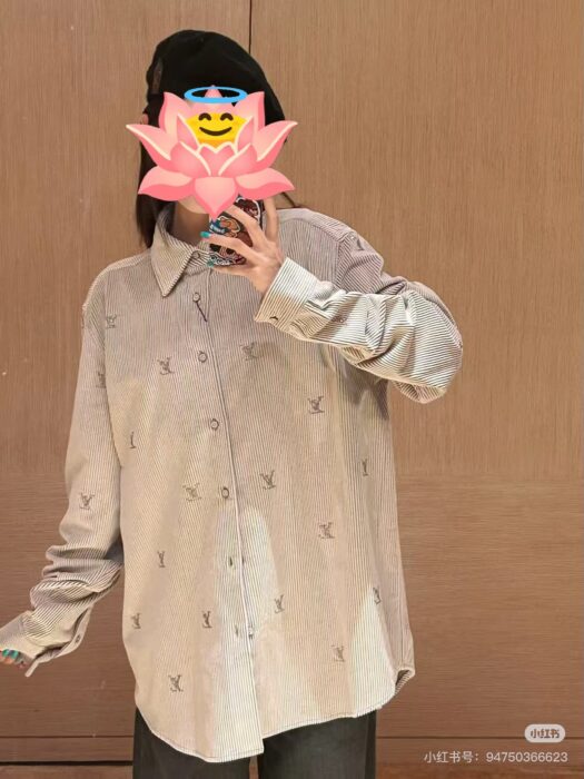 루이비통 LV 코르덴 긴팔 셔츠 그레이 레플리카 미러급 SA급 S급 고퀄리티 하이엔드 최상급 의류 [남성여성공용]
