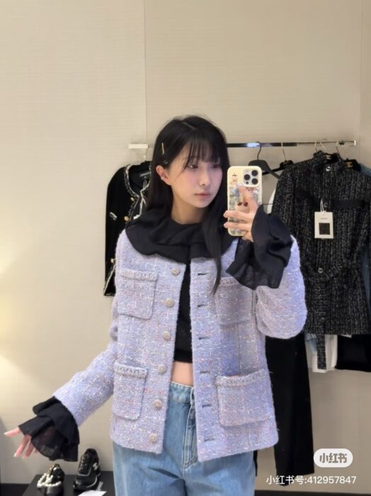 샤넬 퍼플 포포켓 자켓 레플리카 미러급 SA급 S급 고퀄리티 하이엔드 최상급 의류 [여성] 3