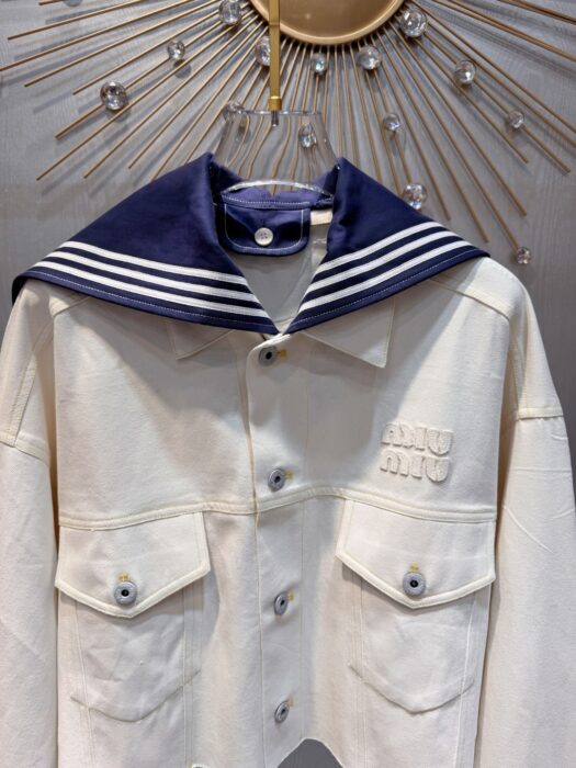 미우미우 업사이클드 데님 자켓&스커트 레플리카 미러급 SA급 S급 고퀄리티 하이엔드 최상급 의류 [여성] 5