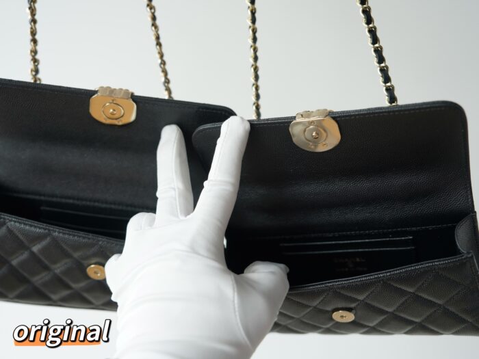 샤넬 25S 캐비어 켈리 핸드 채인 숄더백 블랙 레플리카 미러급 SA급 S급 고퀄리티 최상급 하이엔드 가방 [여성] 4