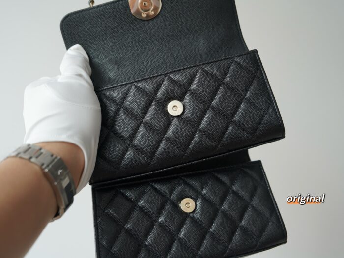 샤넬 25S 캐비어 켈리 핸드 채인 숄더백 블랙 레플리카 미러급 SA급 S급 고퀄리티 최상급 하이엔드 가방 [여성] 5