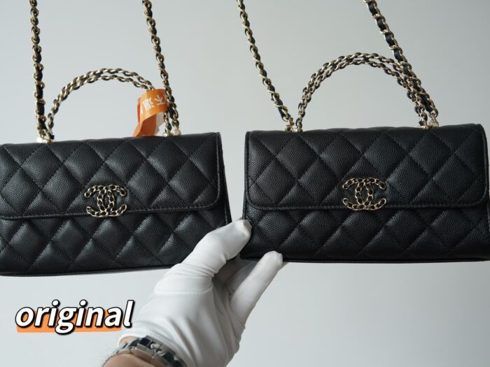 샤넬 25S 캐비어 켈리 핸드 채인 숄더백 블랙 레플리카 미러급 SA급 S급 고퀄리티 최상급 하이엔드 가방 [여성] 9