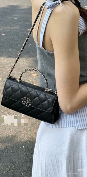 샤넬 25S 캐비어 켈리 핸드 채인 숄더백 블랙 레플리카 미러급 SA급 S급 고퀄리티 최상급 하이엔드 가방 [여성]