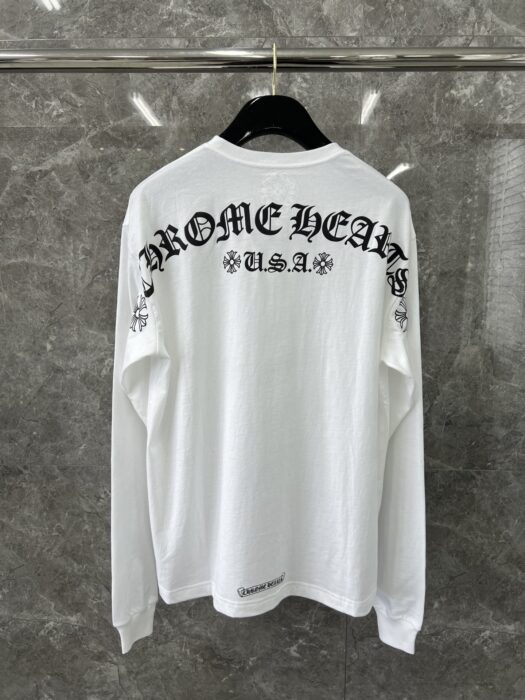 크롬하츠 스크립트 레터 로고 롱슬리브 티셔츠 레플리카 미러급 SA급 S급 고퀄리티 하이엔드 최상급 의류 [남성여성공용] 25