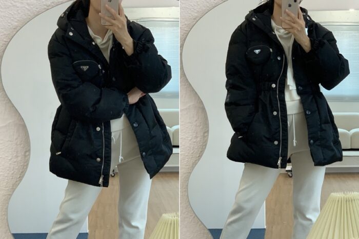 프라다 리나일론 포켓 디테일 패딩 자켓 레플리카 미러급 SA급 S급 고퀄리티 하이엔드 최상급 의류 [여성] 9