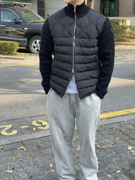몽클레어 다운 판넬 지퍼 코튼 블랜드 니트패딩 레플리카 미러급 SA급 S급 고퀄리티 하이엔드 최상급 의류 [남성] 9