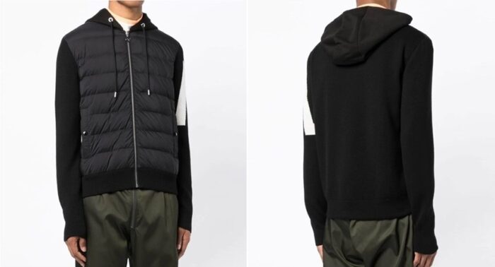 몽클레어 로고 패치 팔 니트 후드 패딩 레플리카 미러급 SA급 S급 고퀄리티 하이엔드 최상급 의류 [남성] 3