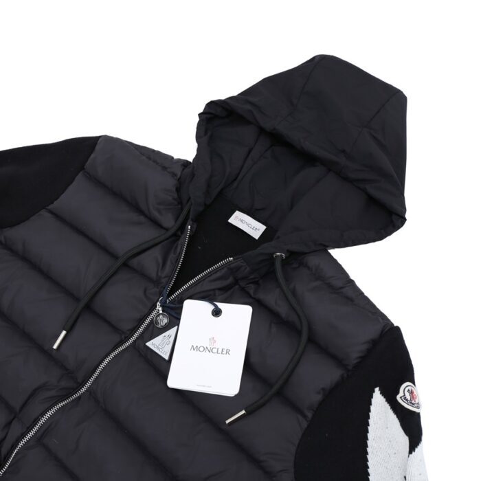 몽클레어 로고 패치 팔 니트 후드 패딩 레플리카 미러급 SA급 S급 고퀄리티 하이엔드 최상급 의류 [남성] 15