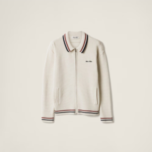 미우미우 코튼 니트 지퍼 가디건 레플리카 미러급 SA급 S급 고퀄리티 하이엔드 최상급 의류 [여성]