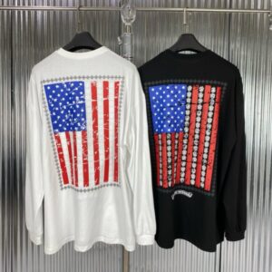 크롬하츠 성조기 긴팔 티셔츠 레플리카 미러급 SA급 S급 고퀄리티 하이엔드 최상급 의류 [남성]