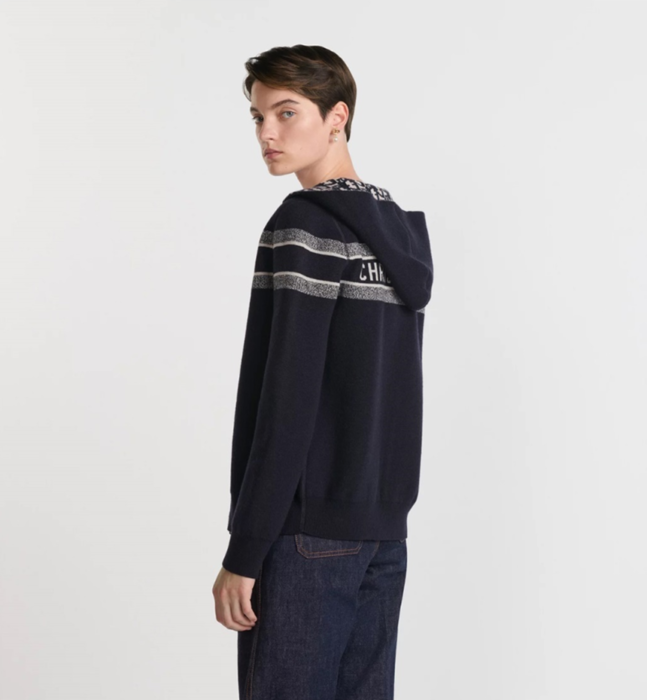 디올 오블리크 모티브 캐시미어 블렌드 니트 리버서블 후드 지퍼 가디건 레플리카 미러급 SA급 S급 고퀄리티 하이엔드 최상급 의류 [남성] 4