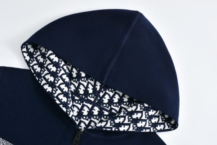 디올 오블리크 모티브 캐시미어 블렌드 니트 리버서블 후드 지퍼 가디건 레플리카 미러급 SA급 S급 고퀄리티 하이엔드 최상급 의류 [남성] 9