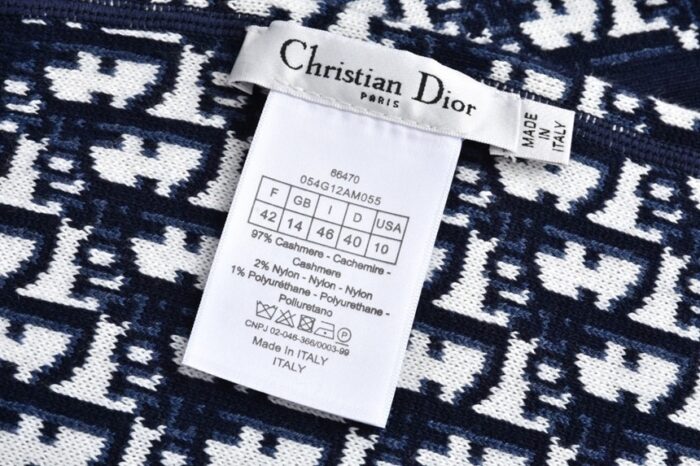 디올 오블리크 모티브 캐시미어 블렌드 니트 리버서블 후드 지퍼 가디건 레플리카 미러급 SA급 S급 고퀄리티 하이엔드 최상급 의류 [남성] 15