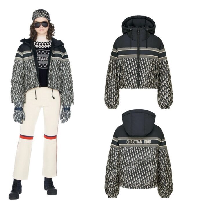 디올 오블리크 리버서블 크롭 다운 패딩 레플리카 미러급 SA급 S급 고퀄리티 하이엔드 최상급 의류 [여성] 2