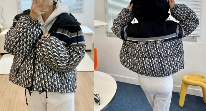 디올 오블리크 리버서블 크롭 다운 패딩 레플리카 미러급 SA급 S급 고퀄리티 하이엔드 최상급 의류 [여성] 11