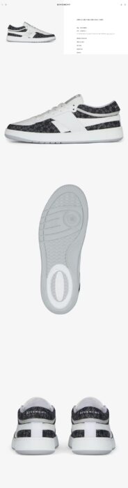 지방시 모노그램 데님 G Move 스니커즈 레플리카 미러급 SA급 S급 고퀄리티 최상급 하이엔드 신발 [남성] 2