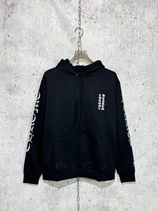 크롬하츠 모노그램 프린트 후드티 블랙 레플리카 미러급 SA급 S급 고퀄리티 하이엔드 최상급 의류 [남성여성공용] 2