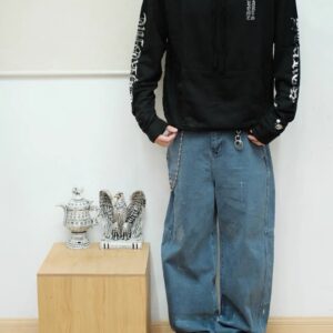 크롬하츠 모노그램 프린트 후드티 블랙 레플리카 미러급 SA급 S급 고퀄리티 하이엔드 최상급 의류 [남성여성공용]