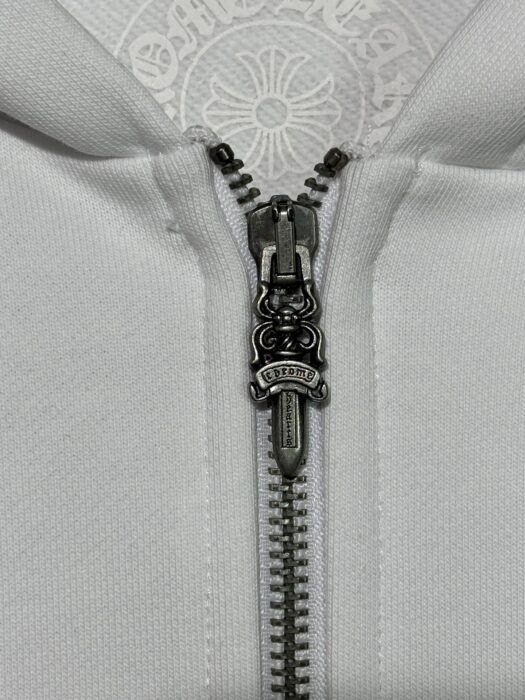 크롬하츠 모노그램 플라워 십자가 프린트 후드집업 화이트 레플리카 미러급 SA급 S급 고퀄리티 하이엔드 최상급 의류 [남성여성공용] 10