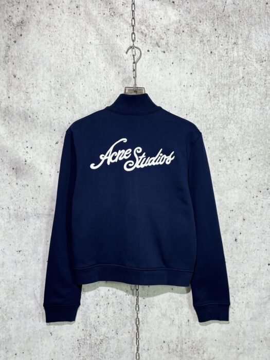 아크네스튜디오 순색 뒷면 자수 지퍼 자켓 라이트 네이비 레플리카 미러급 SA급 S급 고퀄리티 하이엔드 최상급 의류 [남성여성공용] 4