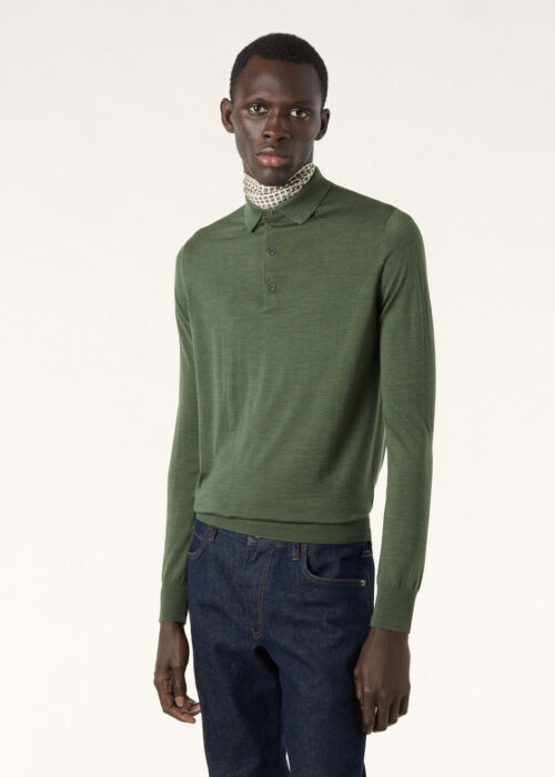 로로피아나 Loro Piana 양털 긴팔 카라티 / 긴팔티 / 폴로 / 폴로티 그린 레플리카 미러급 SA급 S급 고퀄리티 하이엔드 최상급 의류 [남성]